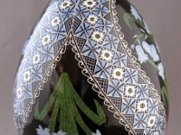 Bluebells Pysanky Ukrainian Easter Egg by So Jeo : Pysanky pysanka ukrainian easter egg batik art ukraine sojeo bluebells